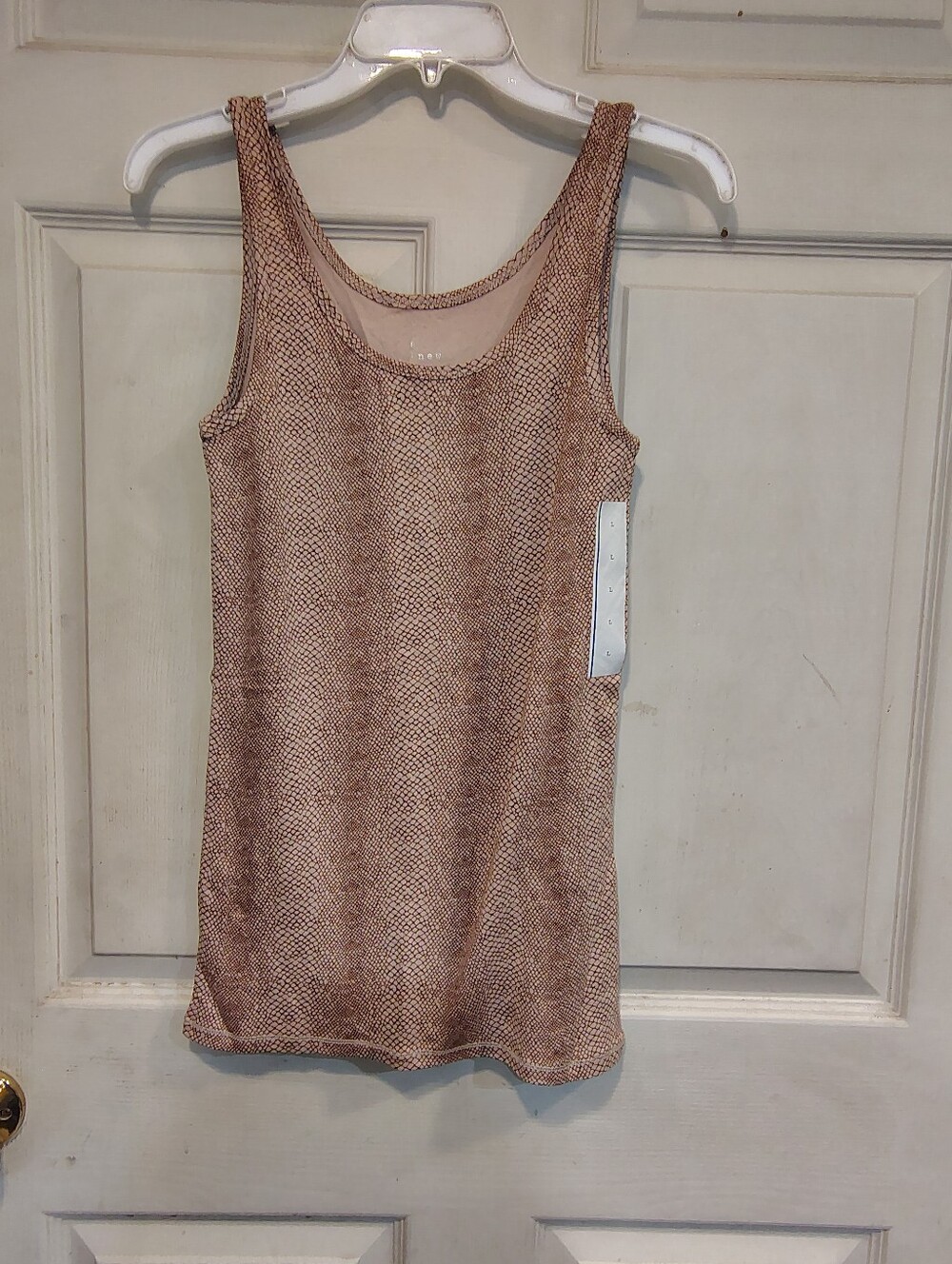 NWT A New Day Size L Tan Print Tank